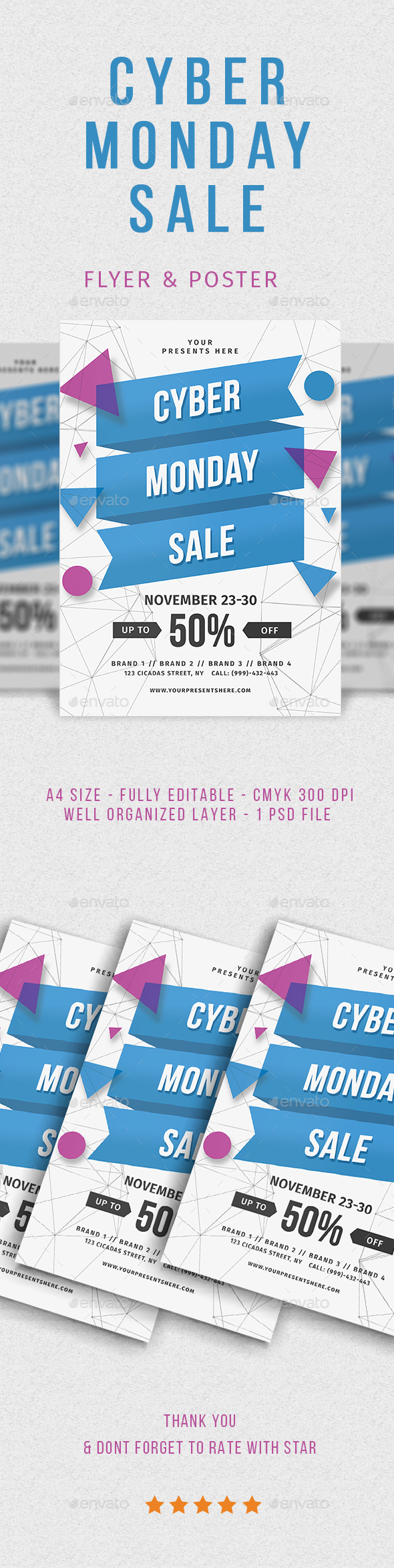 GraphicRiver Cyber Monday Flyer 20918463 GraphicRiver Cyber Monday Flyer 20918463