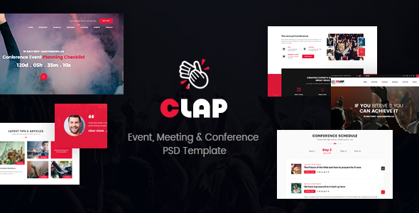Clap - Event - ThemeForest 20788818