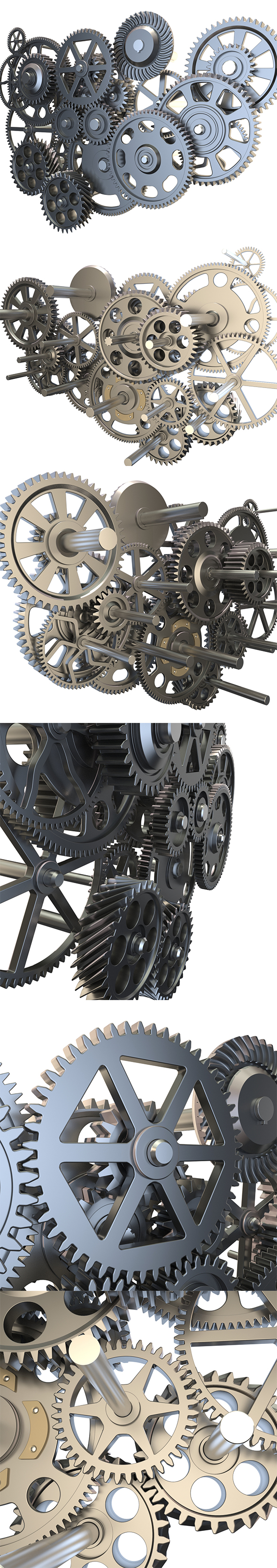 Gear mechanism set - 3DOcean Item for Sale