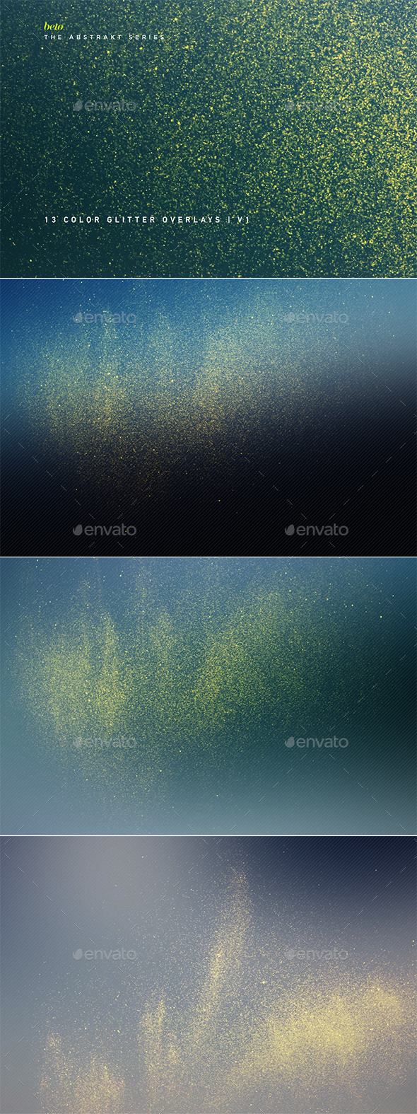 Color Glitter Overlays V1 - Abstract Backgrounds