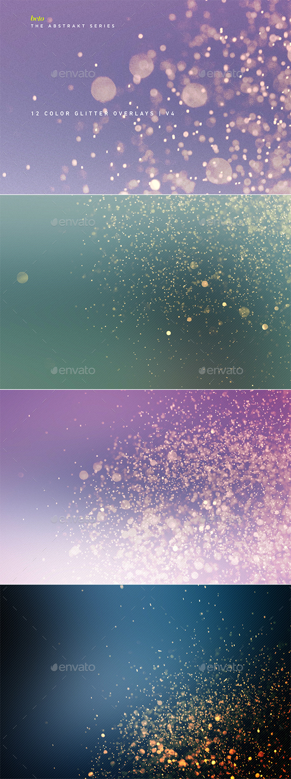 Color Glitter Overlays V4 - Abstract Backgrounds