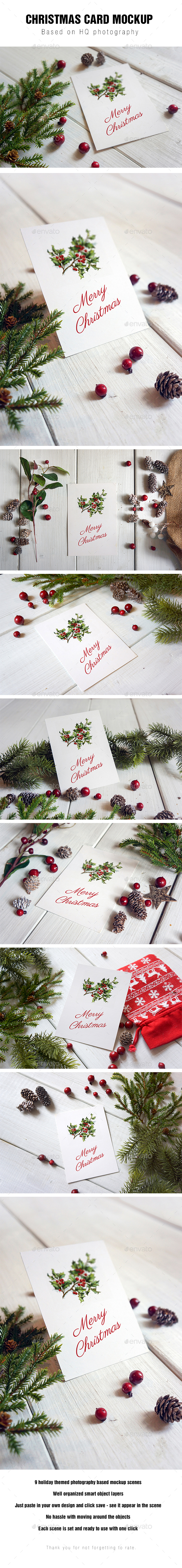 Christmas Card Mockup