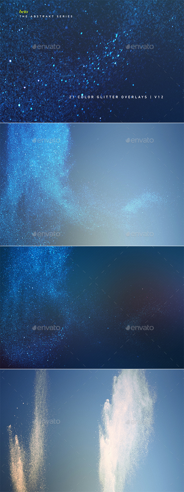 Color Glitter Overlays V12 - Abstract Backgrounds