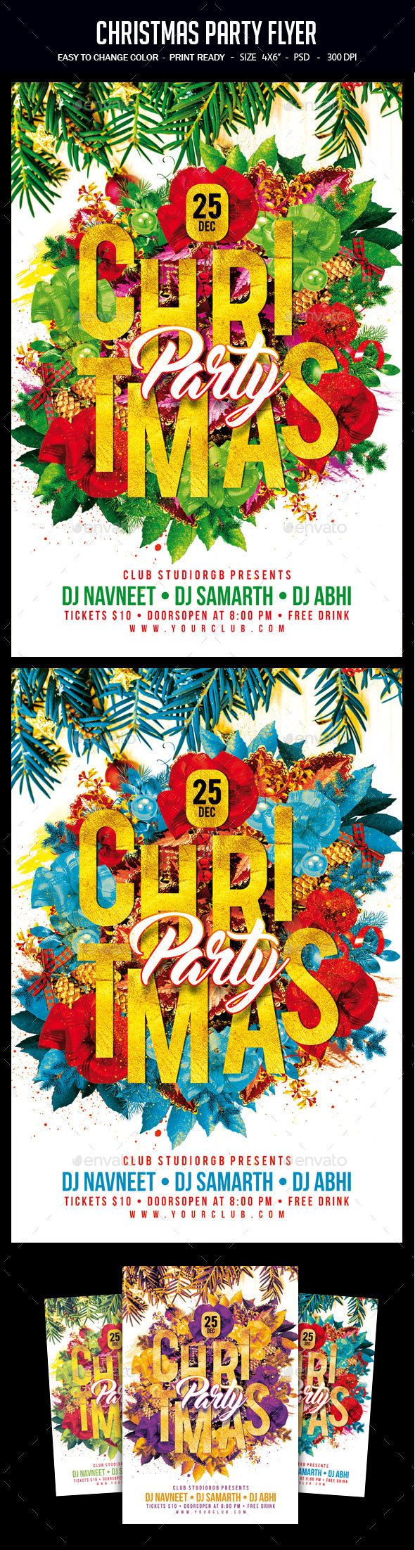 Christmas Party Flyer - Clubs & Parties Events