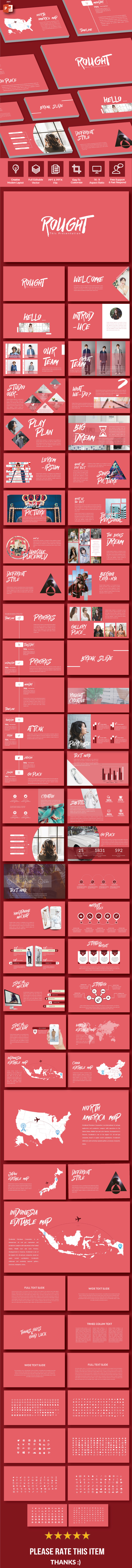 Rought - Multipurpose PowerPoint Template - PowerPoint Templates Presentation Templates