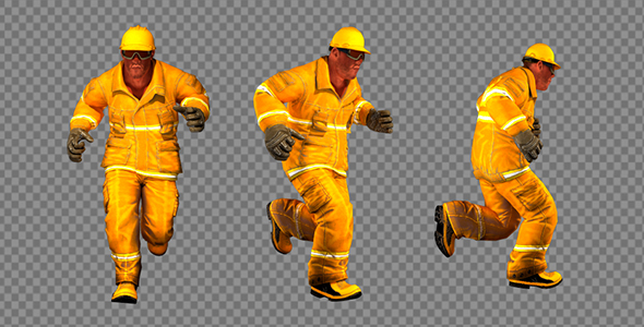 Running Man In Overalls alt