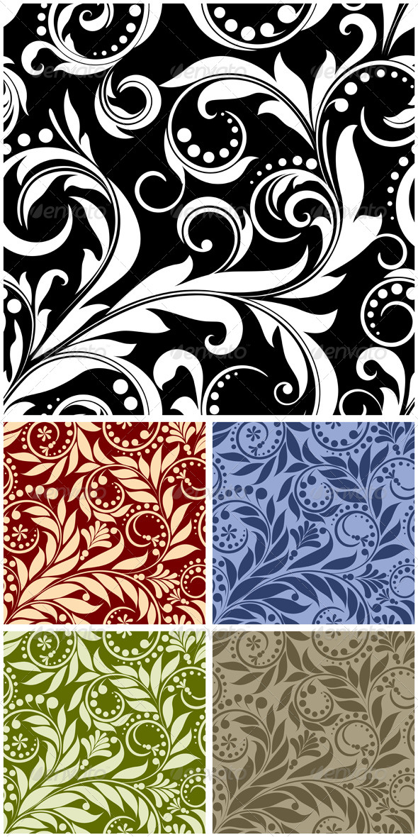 Seamless from plant - Patterns Decorative