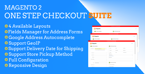 Magento 2 One Step Checkout Suite