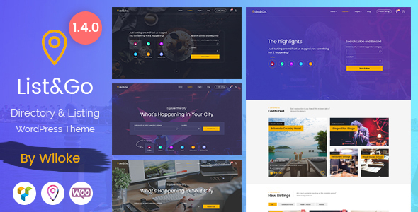 ListGo - Directory WordPress Theme - Directory & Listings Corporate