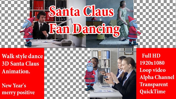 Santa Funny Dance Show