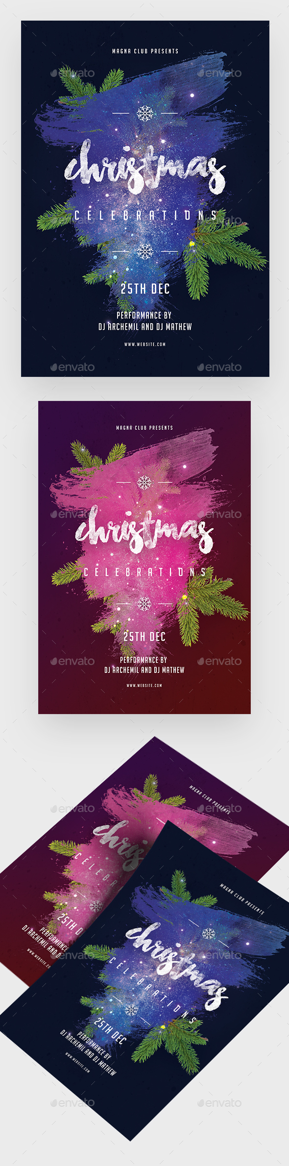 Christmas Celebration Flyer - Clubs & Parties Events