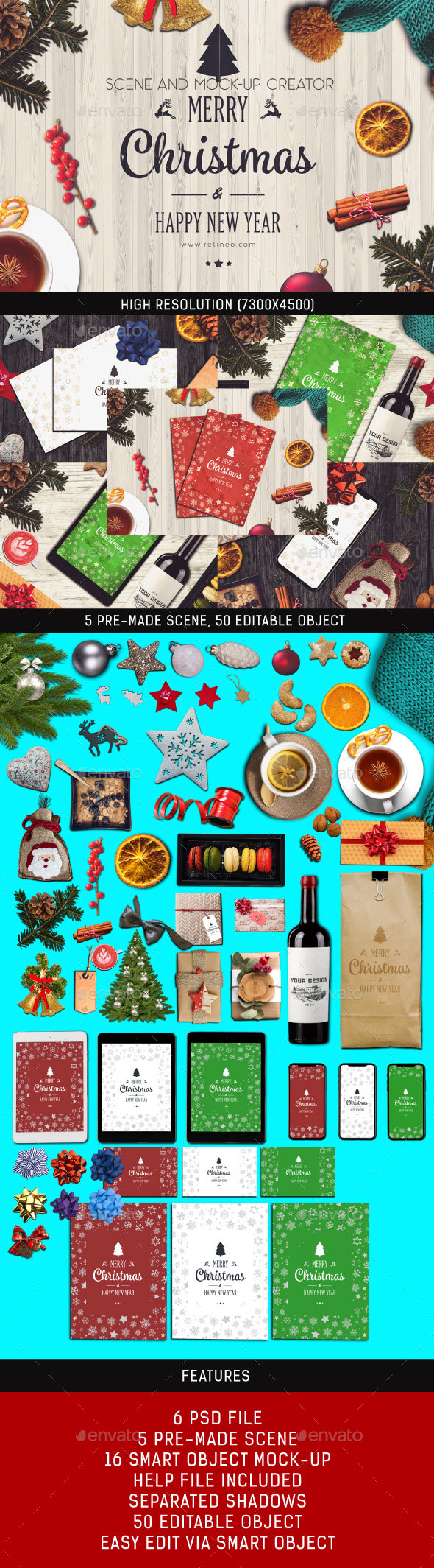 GraphicRiver Christmas Scene and Mock-up Creator 20921792 GraphicRiver Christmas Scene and Mock-up Creator 20921792