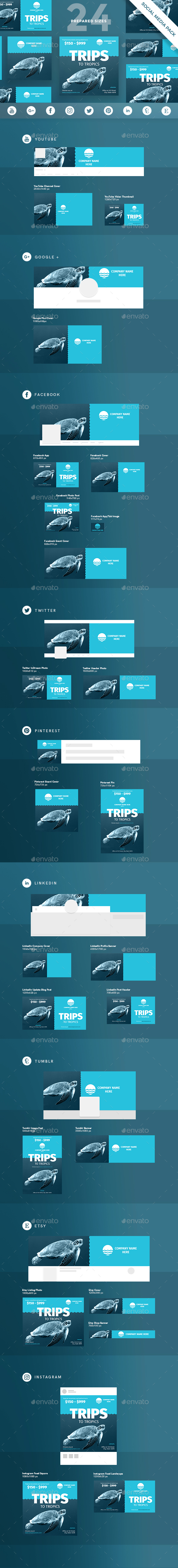 GraphicRiver Travel Social Media Pack 20922098 GraphicRiver Travel Social Media Pack 20922098