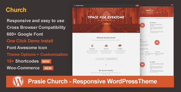 Praise Church Responsive WordPress Theme Praise Church Responsive WordPress Theme