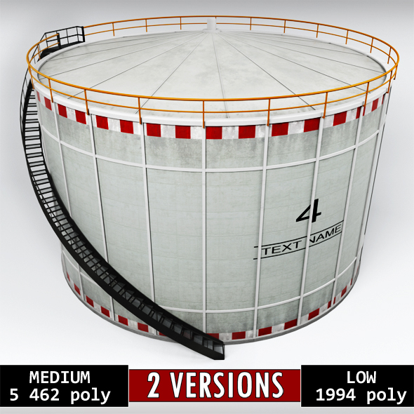 Industrial oil tank - 3Docean 20922668