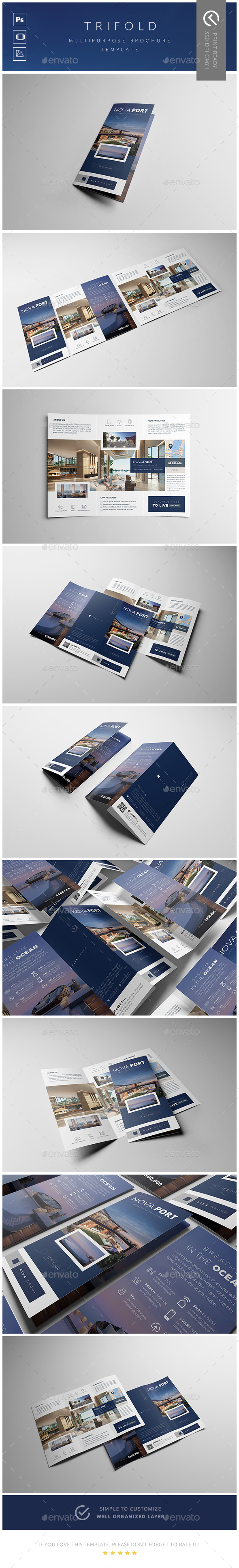 Real Estate Trifold Brochure - Brochures Print Templates