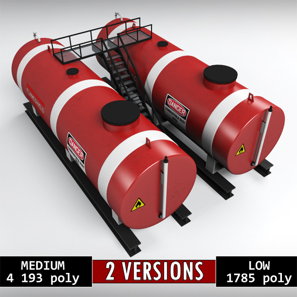 Industrial oil tank - 3Docean 20924371