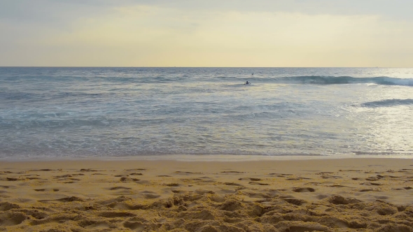 Surfers in the Ocean