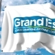 Waving Flag with Logo of Grand Est a Region of France - VideoHive Item for Sale
