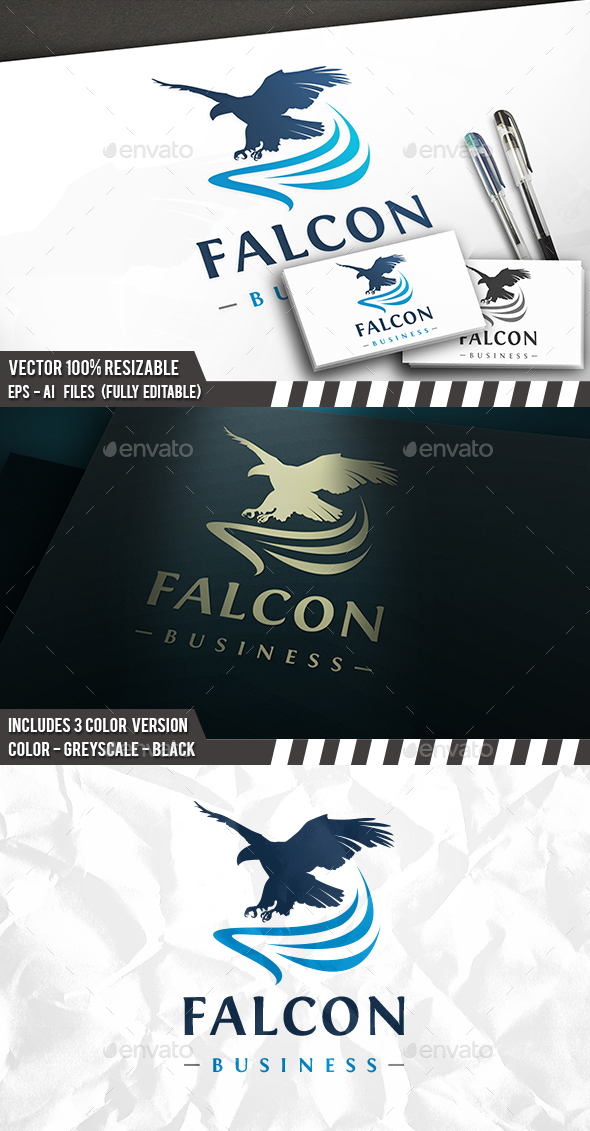 GraphicRiver Falcon Flight Logo 20924954 GraphicRiver Falcon Flight Logo 20924954