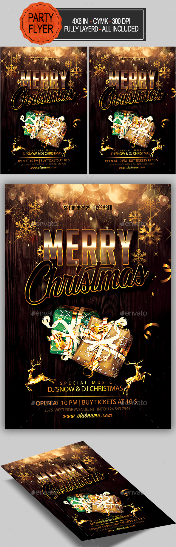 Merry Christmas Flyer - Holidays Events