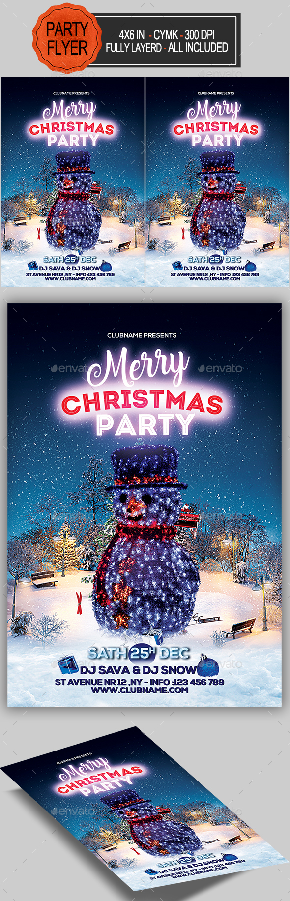 Merry Christmas Flyer - Holidays Events