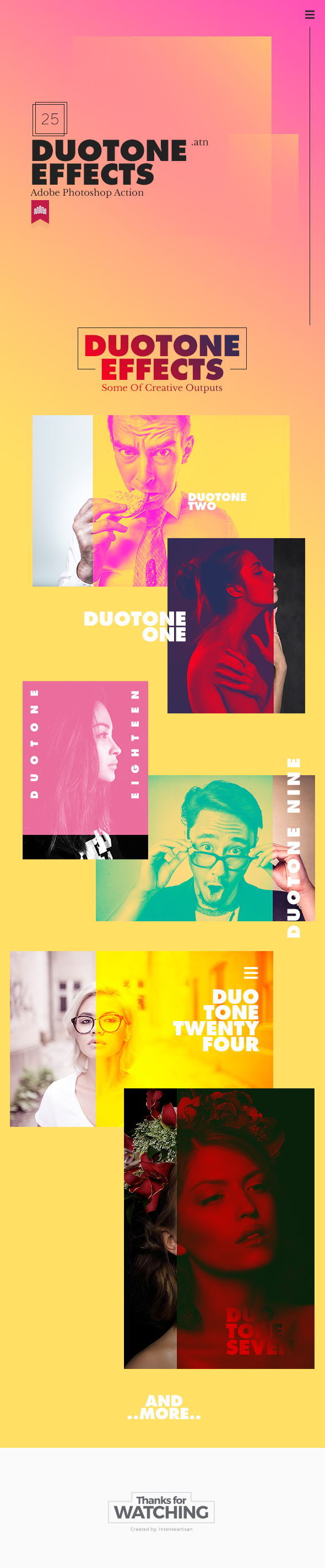 25 Duo-Tone Action Effect - Photo Effects Actions