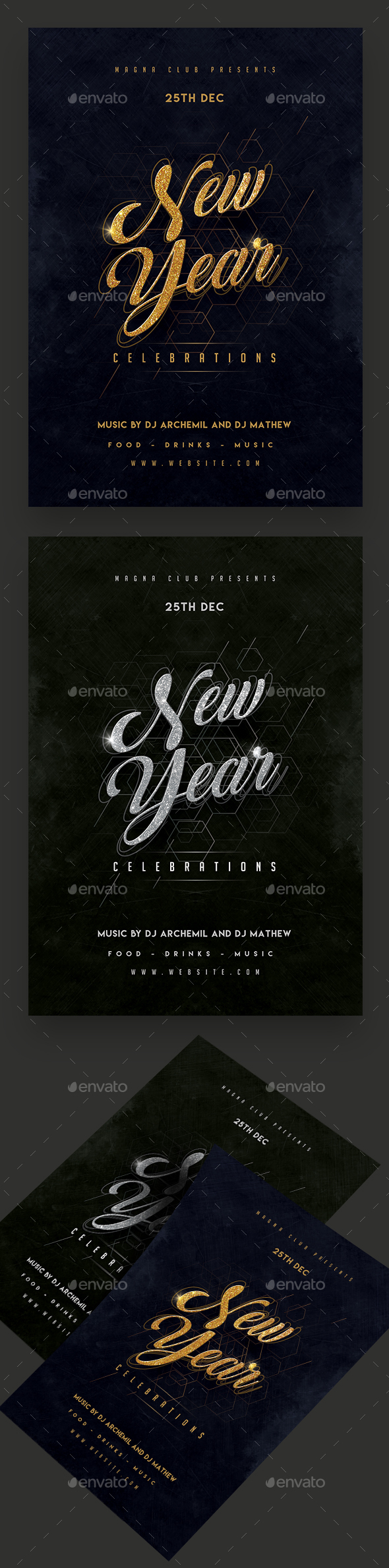 New Year Celebration Party Flyer - Clubs & Parties Events