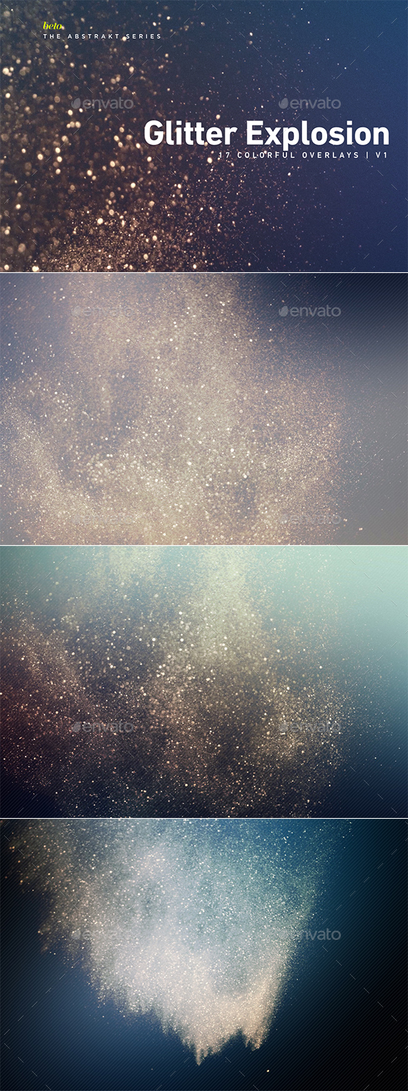 Colorful Glitter Explosion v1 - Abstract Backgrounds