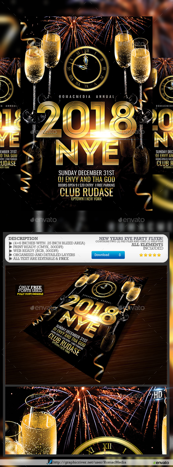 New Years Eve Party Flyer - Clubs & Parties Events