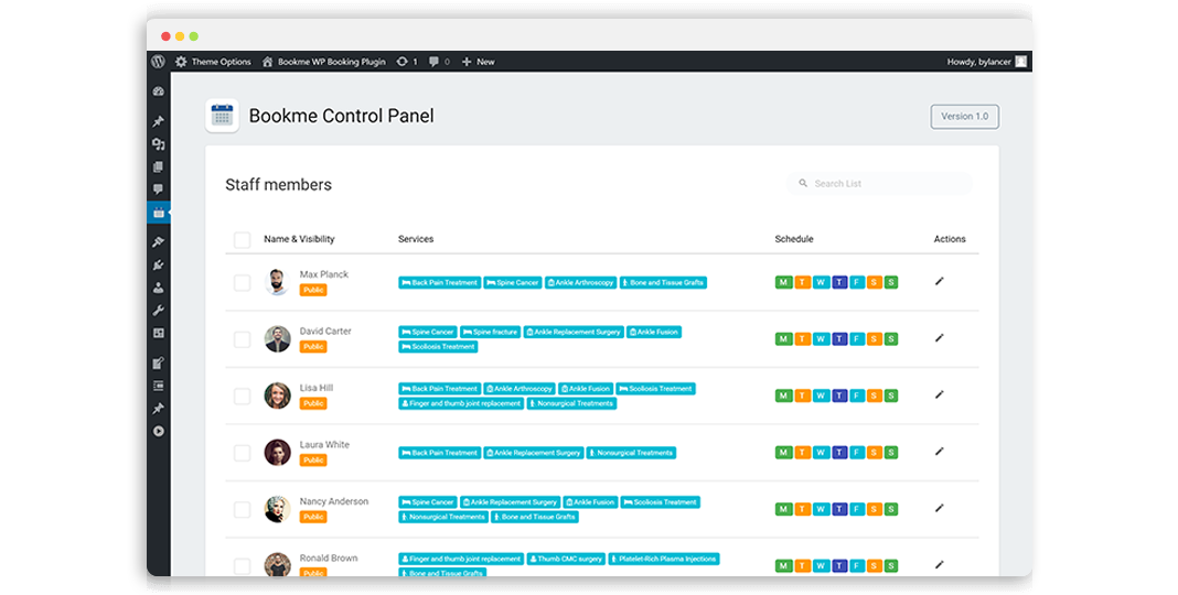 Wordpress Time Slot Plugin