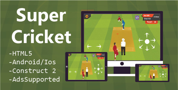 CodeCanyon Super Cricket HTML5 Game & Construct 2 CAPX 20926180 CodeCanyon Super Cricket HTML5 Game & Construct 2 CAPX 20926180