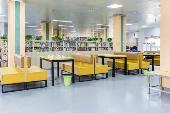 library reading area - Stock Photo - Images