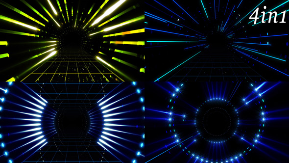 Neon Scene - VJ Loop Pack (4in1) alt