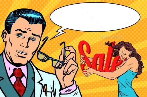 GraphicRiver Doctor and Shopaholic Woman 20927156 GraphicRiver Doctor and Shopaholic Woman 20927156