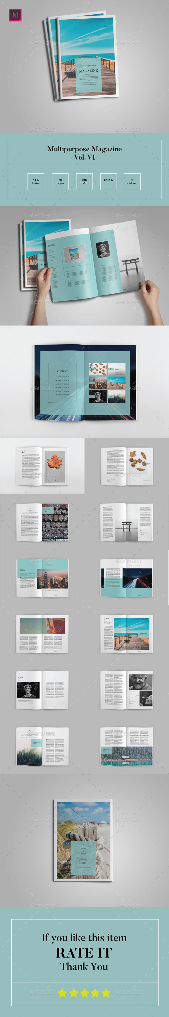 Multipurpose Magazine Template Vol.VI - Magazines Print Templates