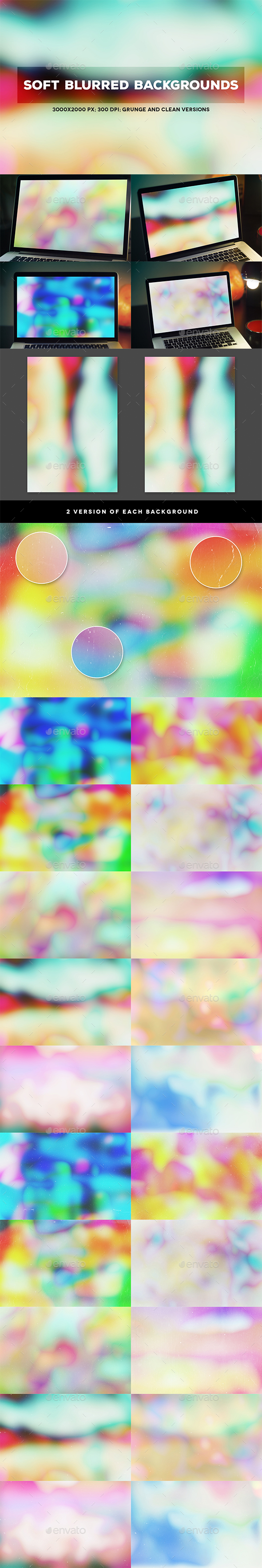 Soft Blurred Backgrounds - Abstract Backgrounds