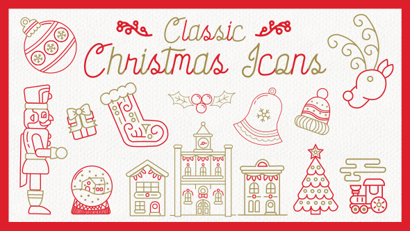Classic Christmas Icons - VideoHive 20928251