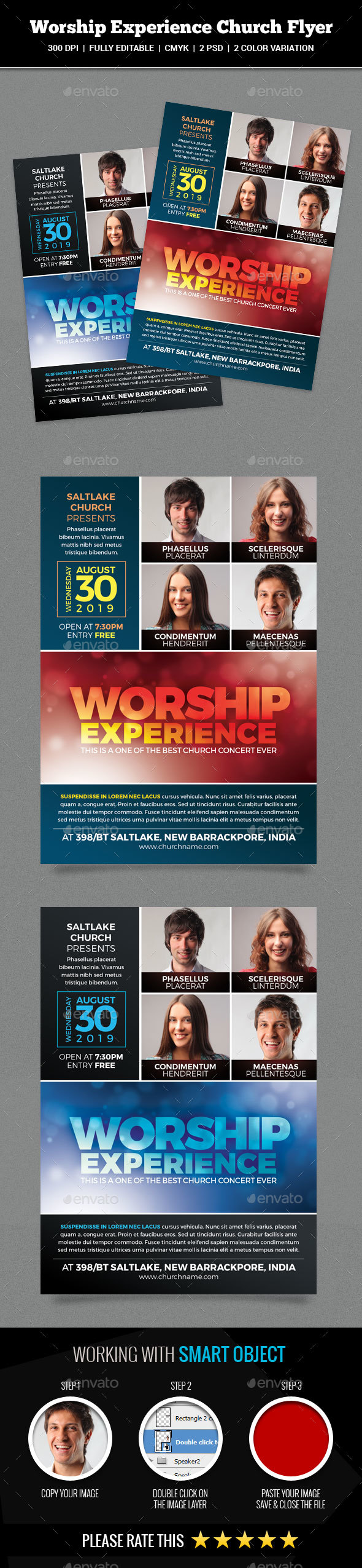 Worship Experience Church Flyer - Church Flyers