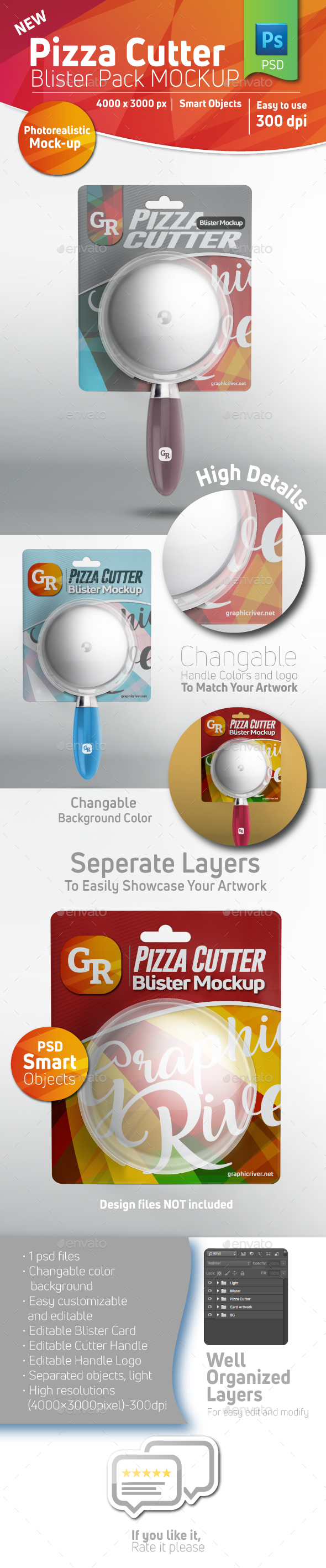GraphicRiver Pizza Cutter Wheel Blister Pack Mockup With Cutter Inside 20929078 GraphicRiver Pizza Cutter Wheel Blister Pack Mockup With Cutter Inside 20929078