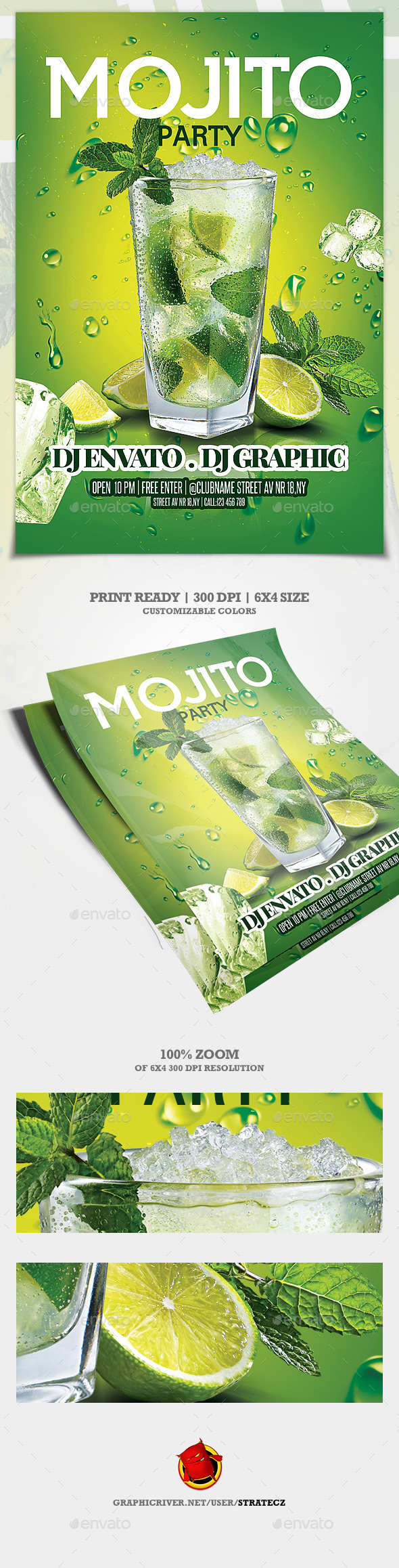 Mojito Night Flyer - Events Flyers