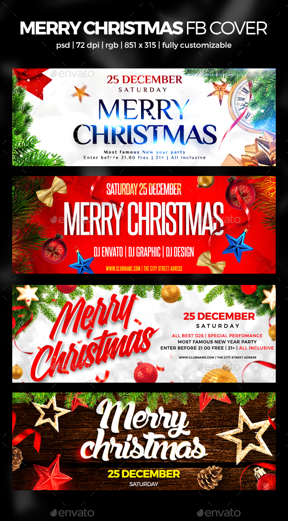 Merry Christmas Facebook Cover - Facebook Timeline Covers Social Media