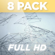 Professional Network Clean Corporate Backgrounds - Interconnected 8-Pack - VideoHive Item for Sale
