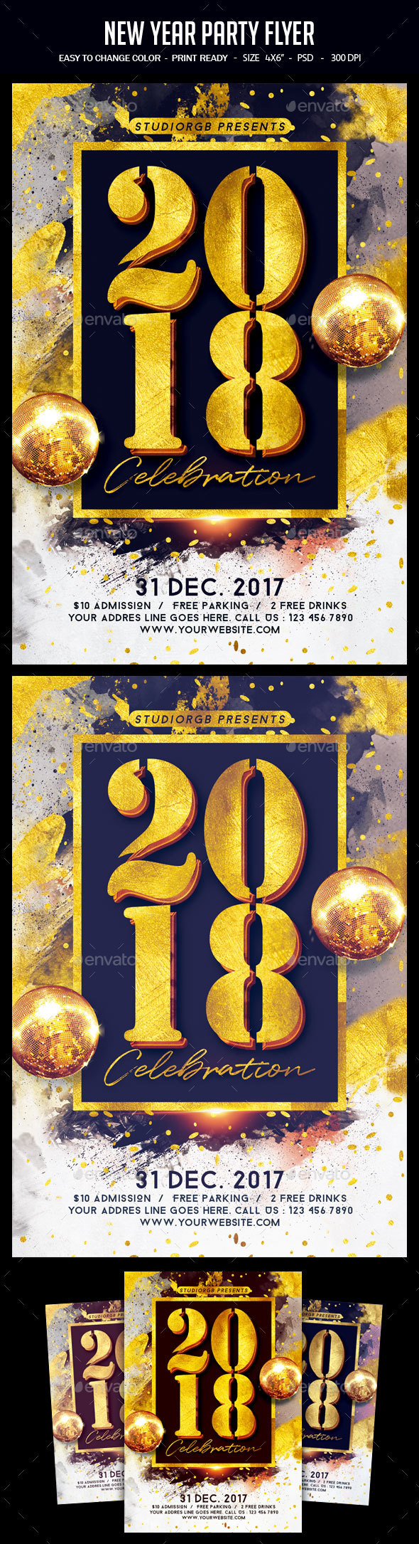 New Year Party Flyer - Clubs & Parties Events