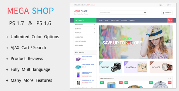 MegaShop - Prestashop Theme - PrestaShop eCommerce