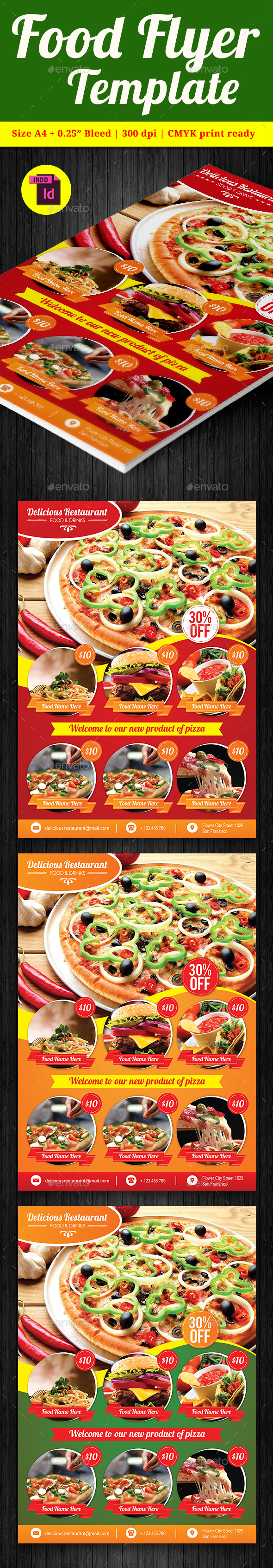 Food Flyer Template Vol. 8