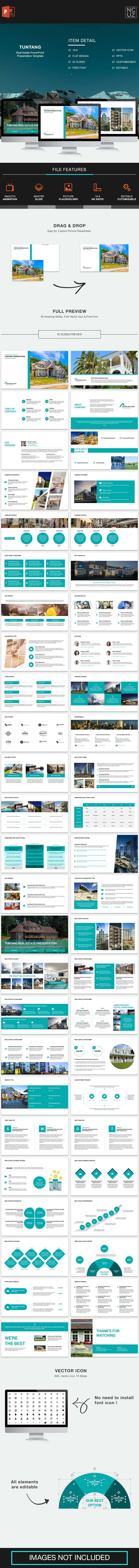 Tuntang Real Estate PowerPoint Template - Business PowerPoint Templates