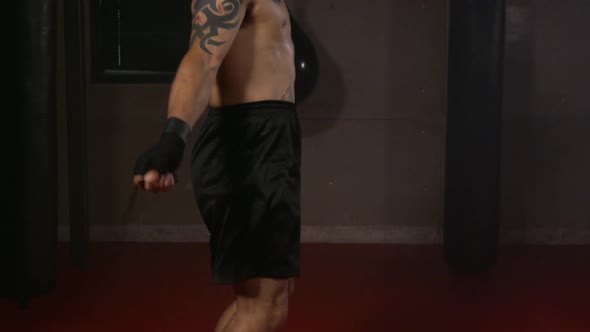 Boxer Jumping Rope Side View 34