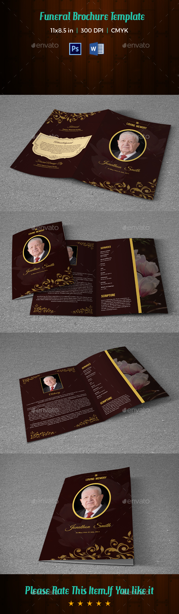 Funeral Template V203 - Informational Brochures