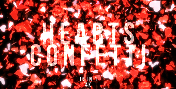 Hearts Confetti Explosions